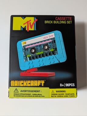 MTV Blue Cassette Brick Building Set by Brickcraft